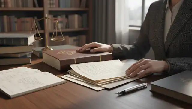 Profesional analizando normas constitucionales para la protección de derechos fundamentales y el fortalecimiento del Estado de Derecho.